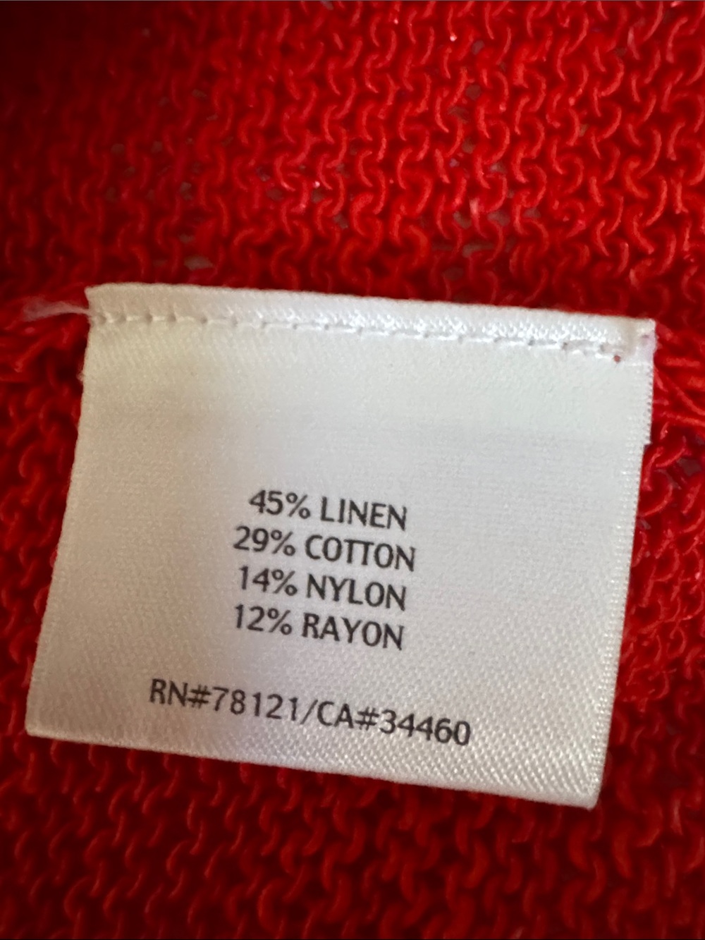 EILEEN FISHER PETITE CARDI 3/4 SLEEVE FALL ORANGE SWEATER CARDIGAN SZ PS - Picture 4 of 5